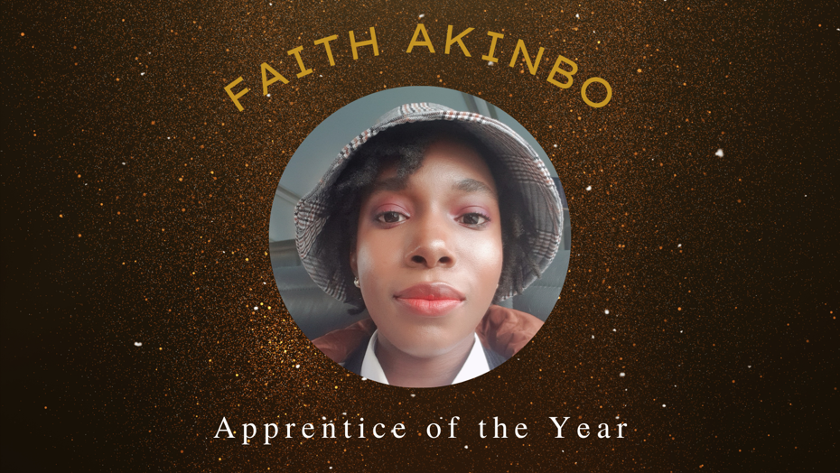 Faith Akinbo, Apprentice of the Year award winner